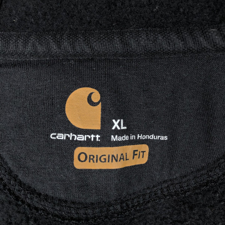 Carhartt ORIGINAL FIT Sweat Full Zip Hoodie Men's XL cotton black type Vintage Second Hand
