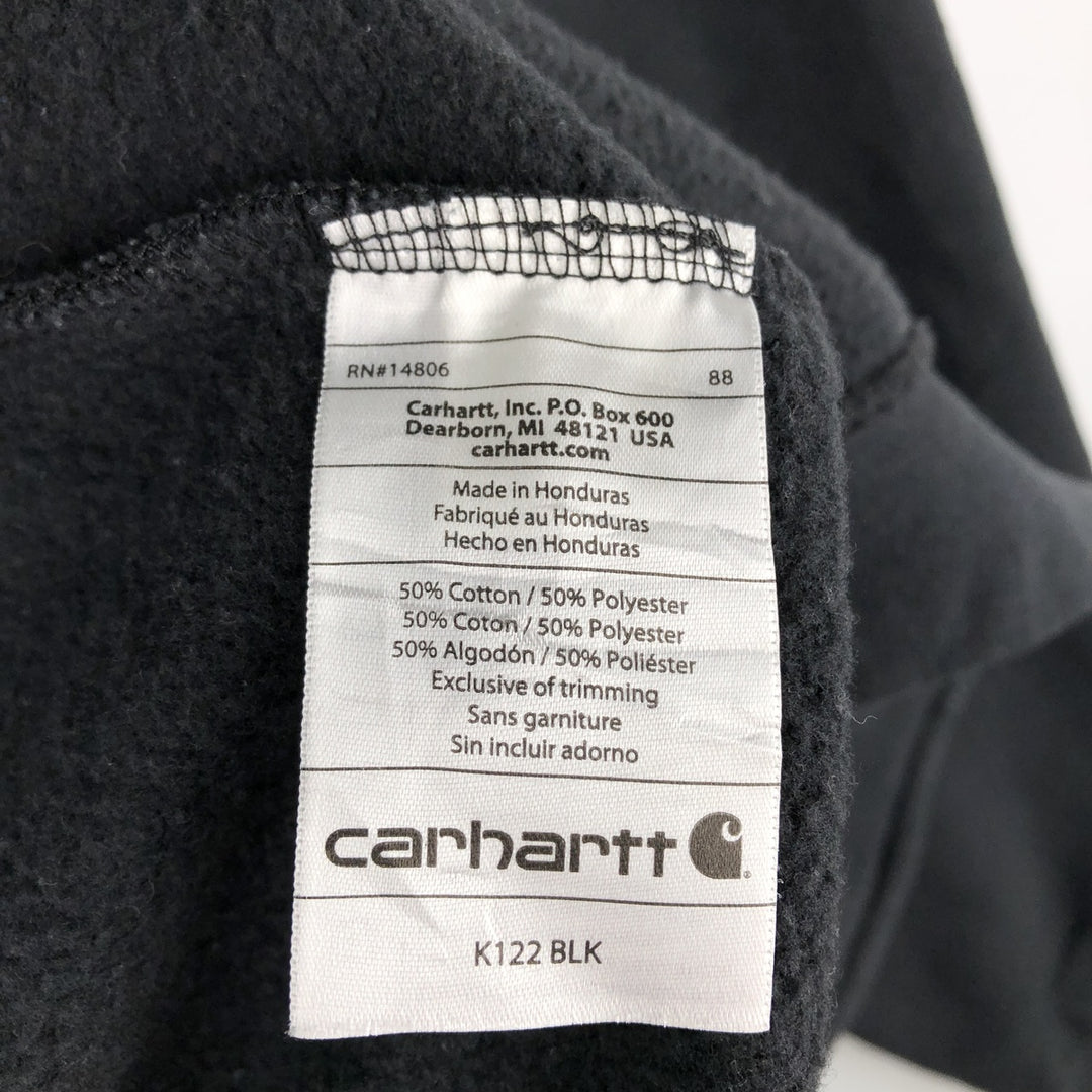 Carhartt ORIGINAL FIT Sweat Full Zip Hoodie Men's XL cotton black type Vintage Second Hand