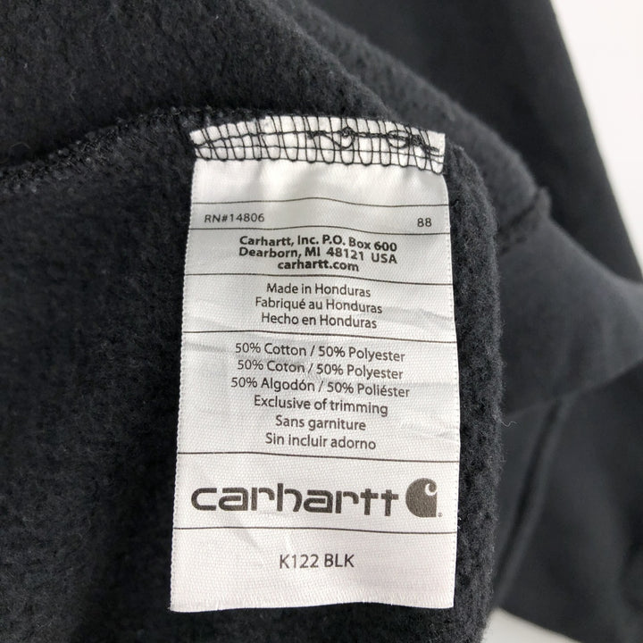 Carhartt ORIGINAL FIT Sweat Full Zip Hoodie Men's XL cotton black type Vintage Second Hand