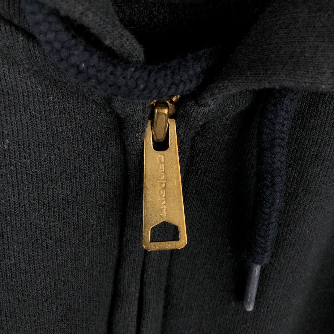Carhartt ORIGINAL FIT Sweat Full Zip Hoodie Men's XL cotton black type Vintage Second Hand
