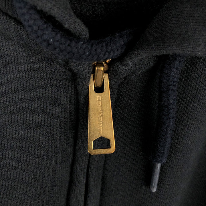 Carhartt ORIGINAL FIT Sweat Full Zip Hoodie Men's XL cotton black type Vintage Second Hand