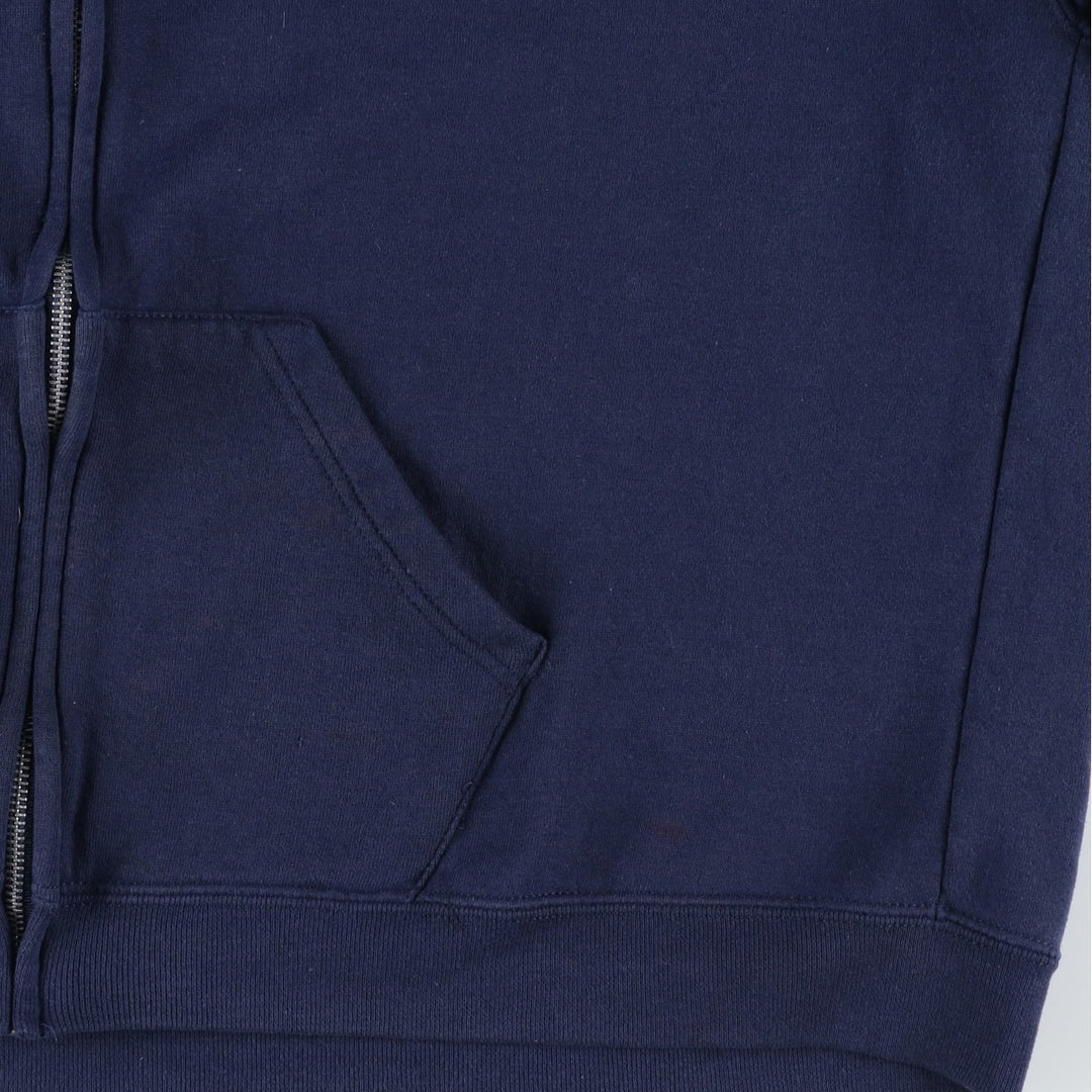 2000'S Russell Dri-POWER Full-Zip Sweatshirt Hoodie, Men's XXL equivalent. polyester navy blue type Vintage Second Hand