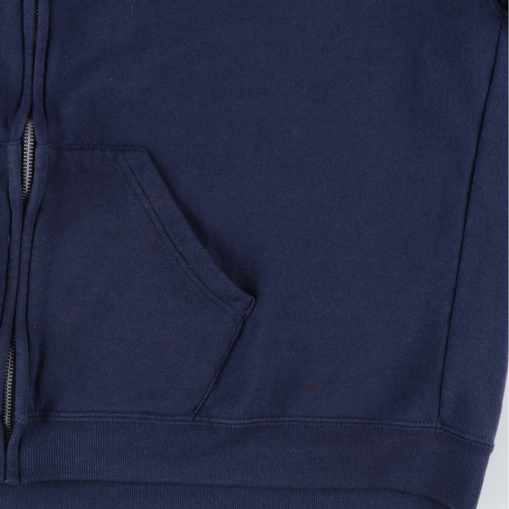 2000'S Russell Dri-POWER Full-Zip Sweatshirt Hoodie, Men's XXL equivalent. polyester navy blue type Vintage Second Hand