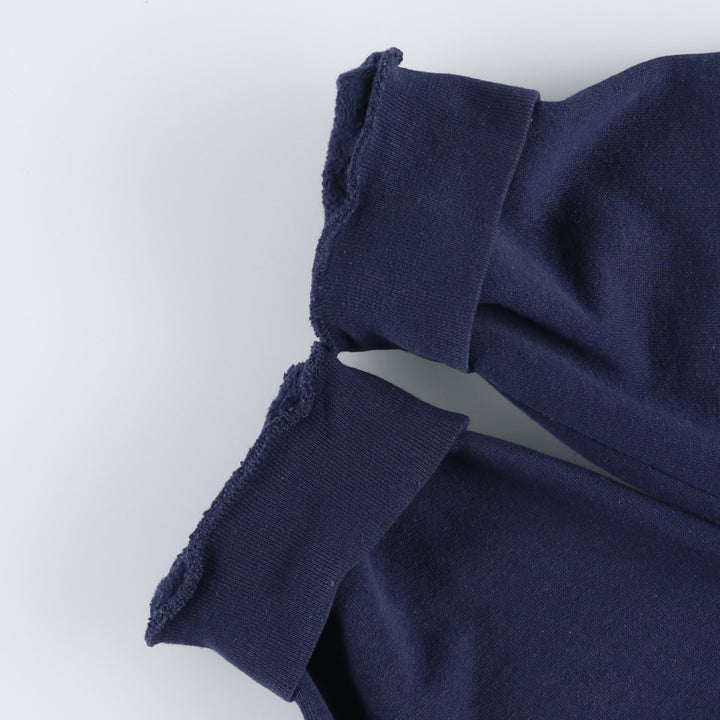 2000'S Russell Dri-POWER Full-Zip Sweatshirt Hoodie, Men's XXL equivalent. polyester navy blue type Vintage Second Hand