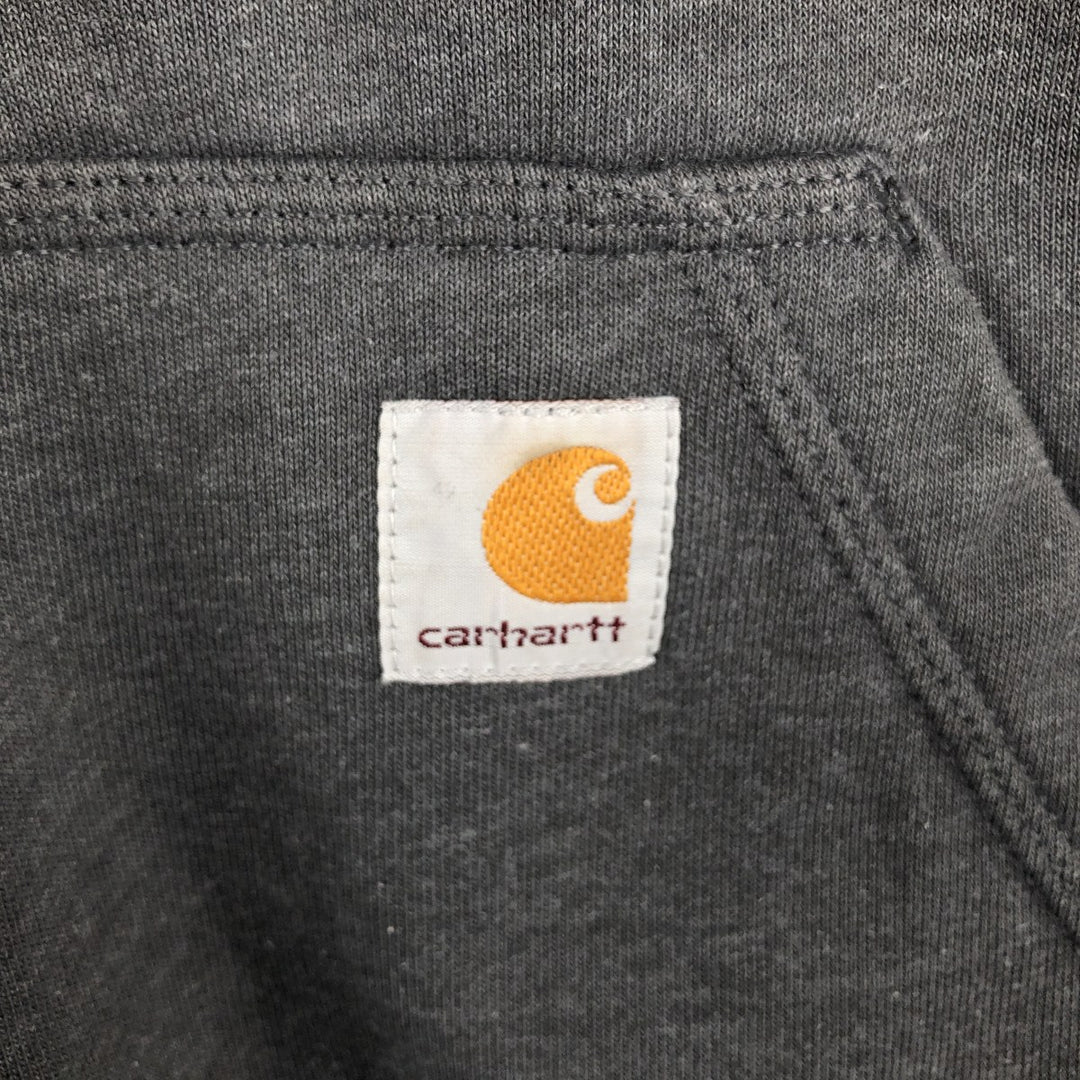 Carhartt Sweat Full Zip Hoodie Men's L size cotton gray type Vintage Second Hand