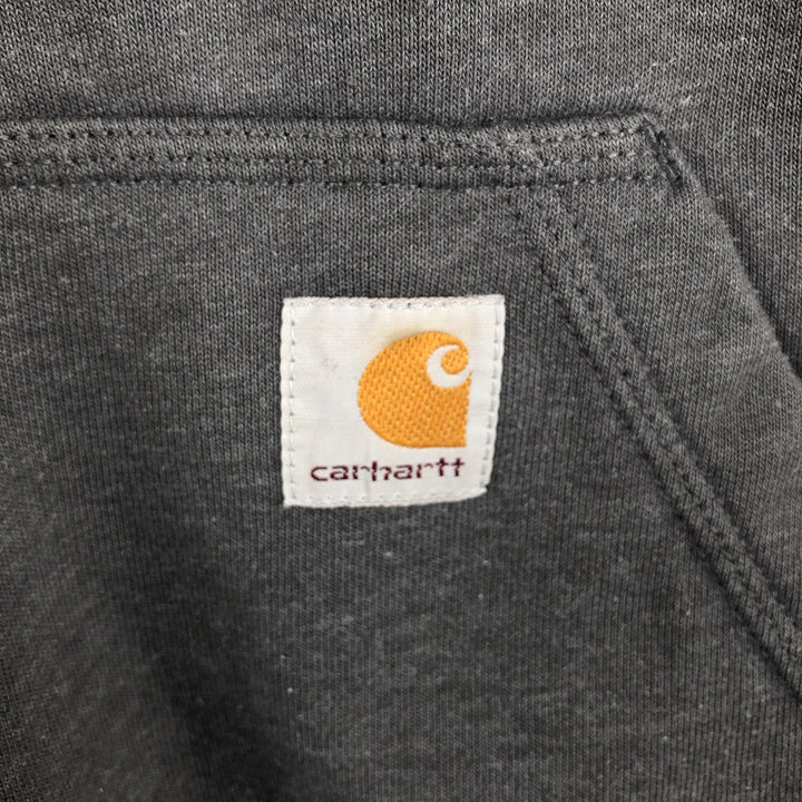 Carhartt Sweat Full Zip Hoodie Men's L size cotton gray type Vintage Second Hand