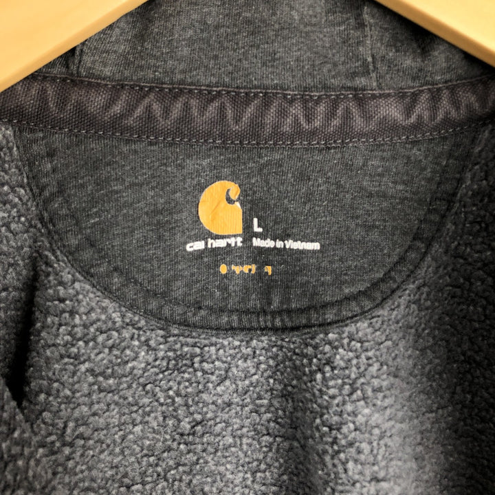Carhartt Sweat Full Zip Hoodie Men's L size cotton gray type Vintage Second Hand