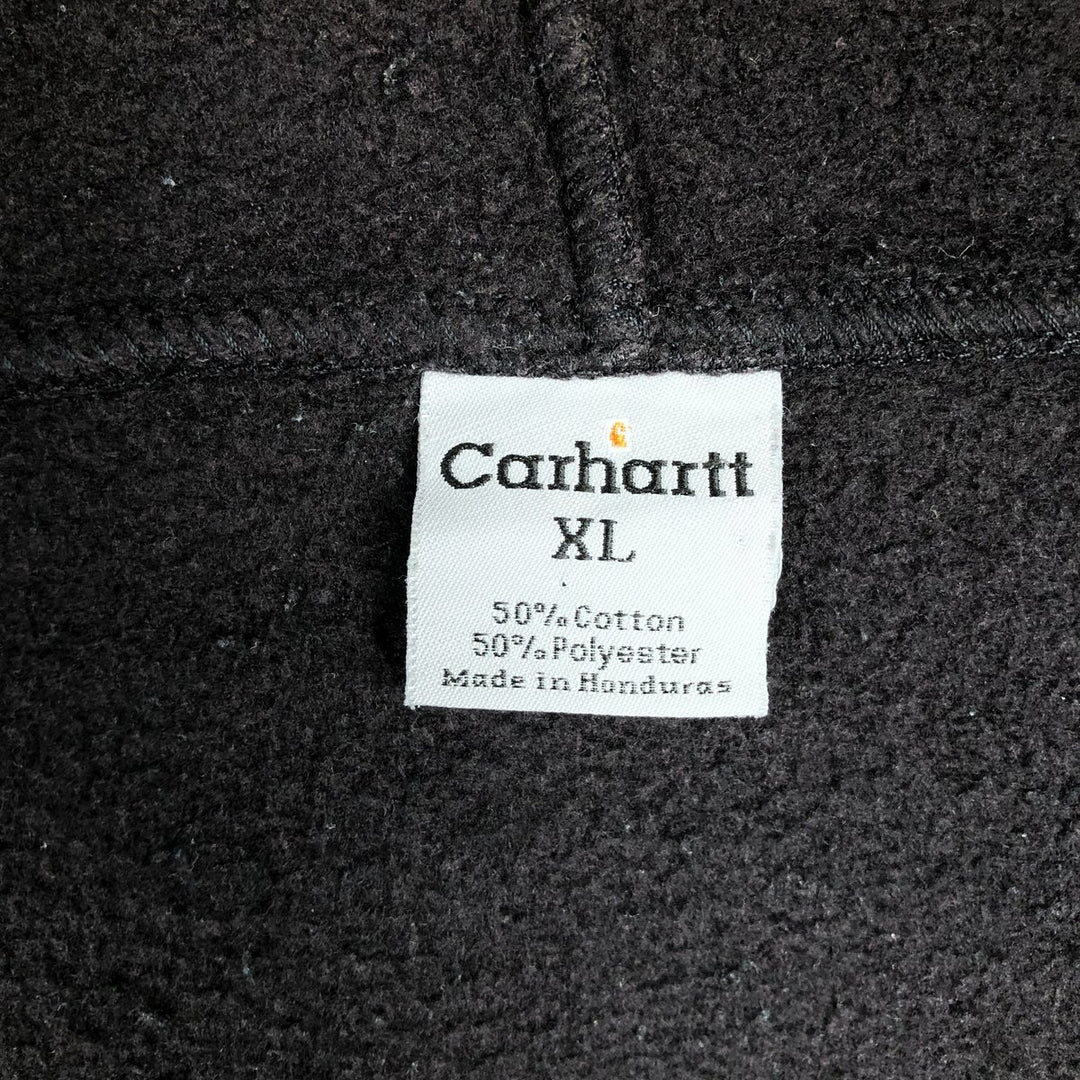 Carhartt Sweat Full Zip Hoodie Men's XL cotton brown type Vintage Second Hand