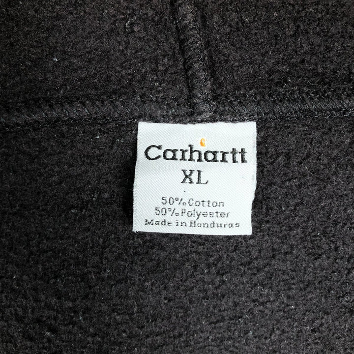 Carhartt Sweat Full Zip Hoodie Men's XL cotton brown type Vintage Second Hand