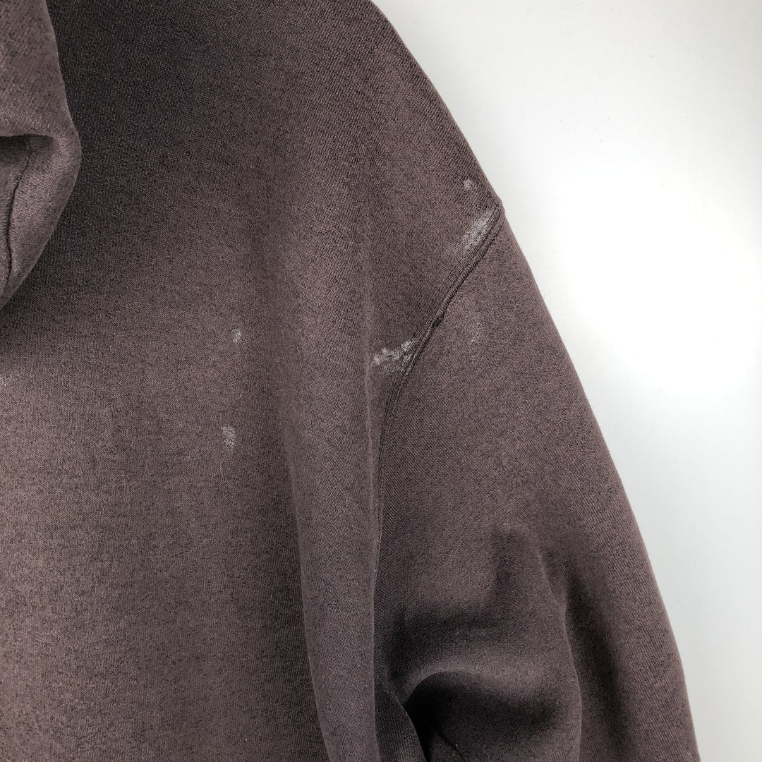 Carhartt Sweat Full Zip Hoodie Men's XL cotton brown type Vintage Second Hand