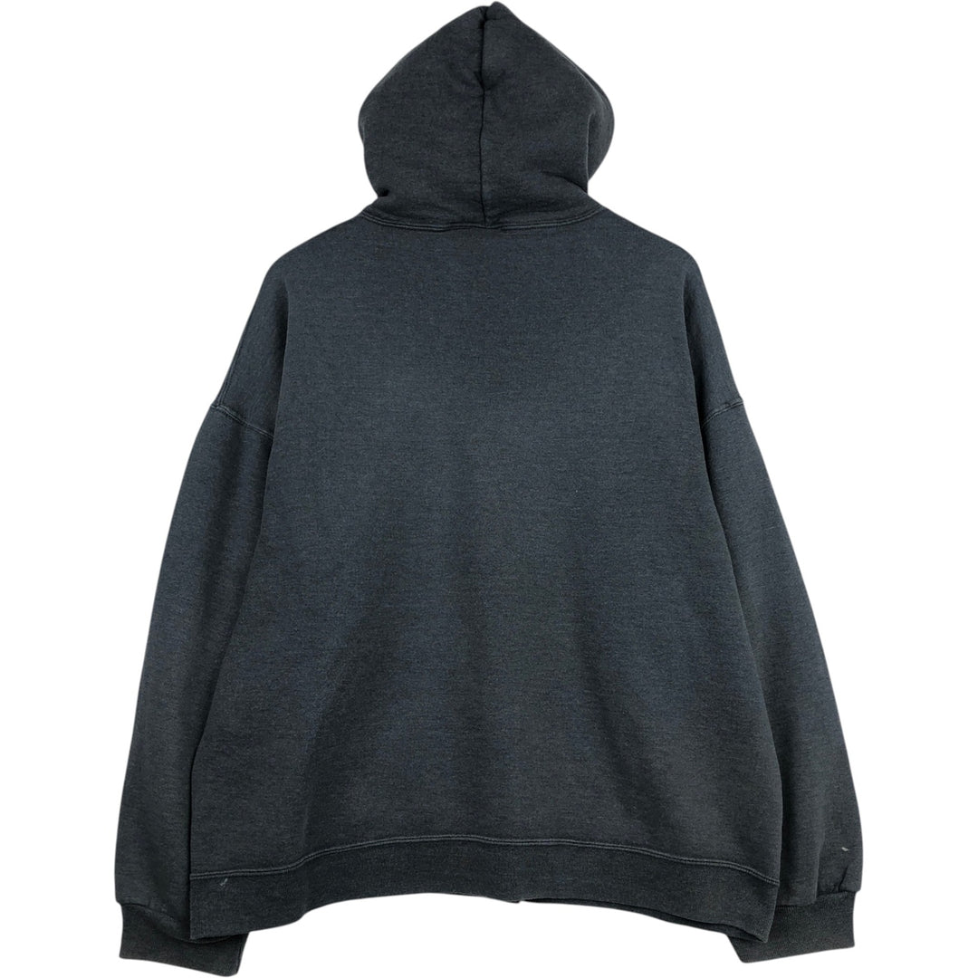 2000'S Russell Athletic Sweat Full-Zip Hoodie, Men's Size XL (approx.) polyester gray type Vintage Second Hand