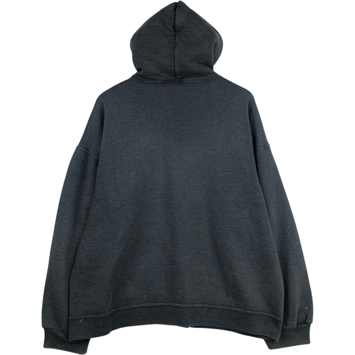 2000'S Russell Athletic Sweat Full-Zip Hoodie, Men's Size XL (approx.) polyester gray type Vintage Second Hand