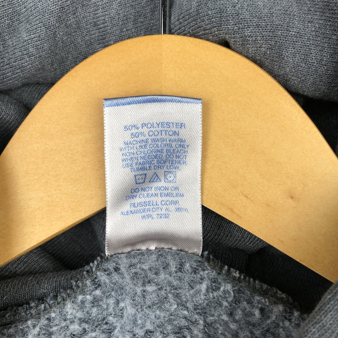 2000'S Russell Athletic Sweat Full-Zip Hoodie, Men's Size XL (approx.) polyester gray type Vintage Second Hand