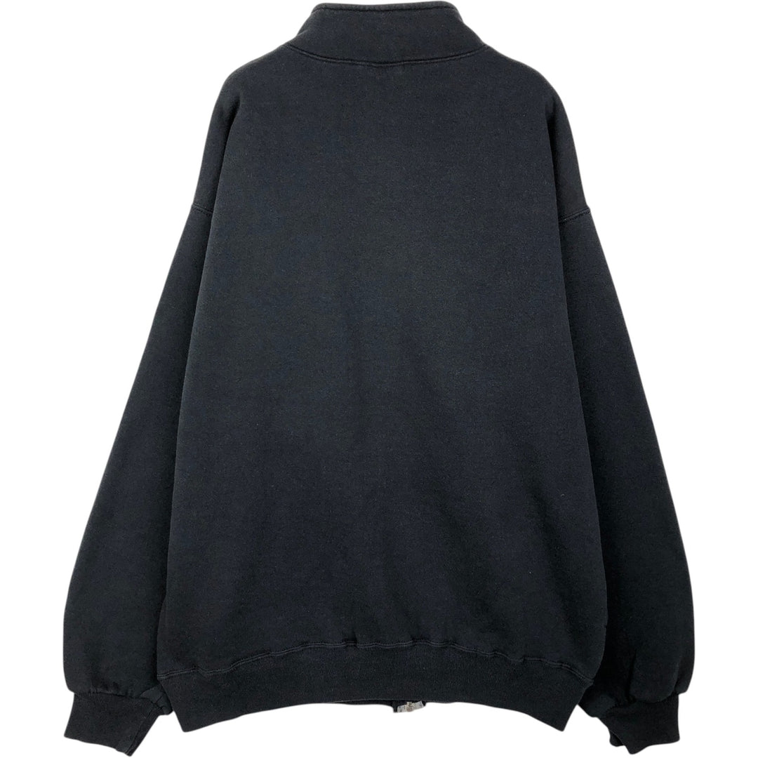 90s-00'S Russell Full-Zip Sweatshirt, Men's Size L (Equivalent), Vintage cotton black type Vintage Second Hand
