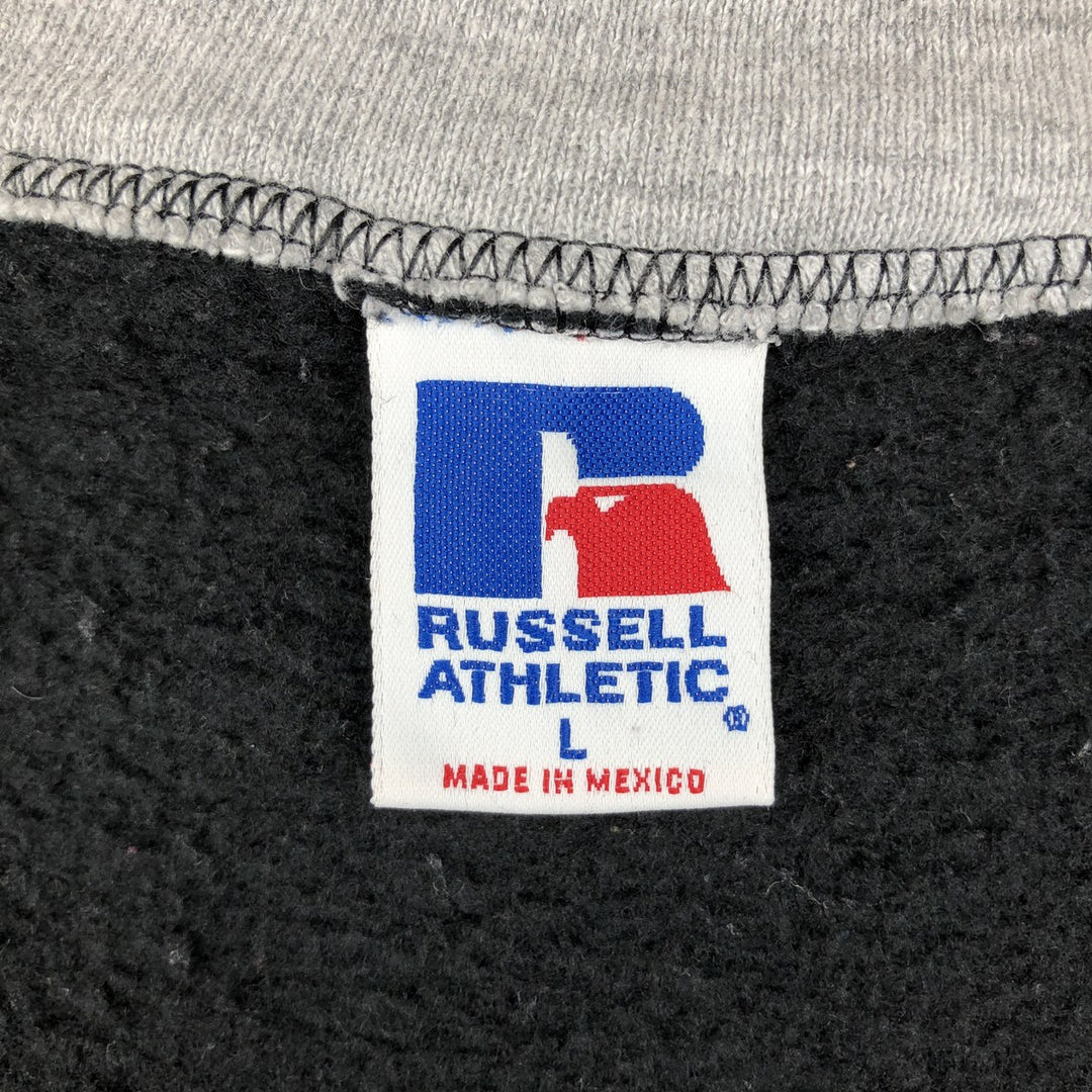 90s-00'S Russell Full-Zip Sweatshirt, Men's Size L (Equivalent), Vintage cotton black type Vintage Second Hand