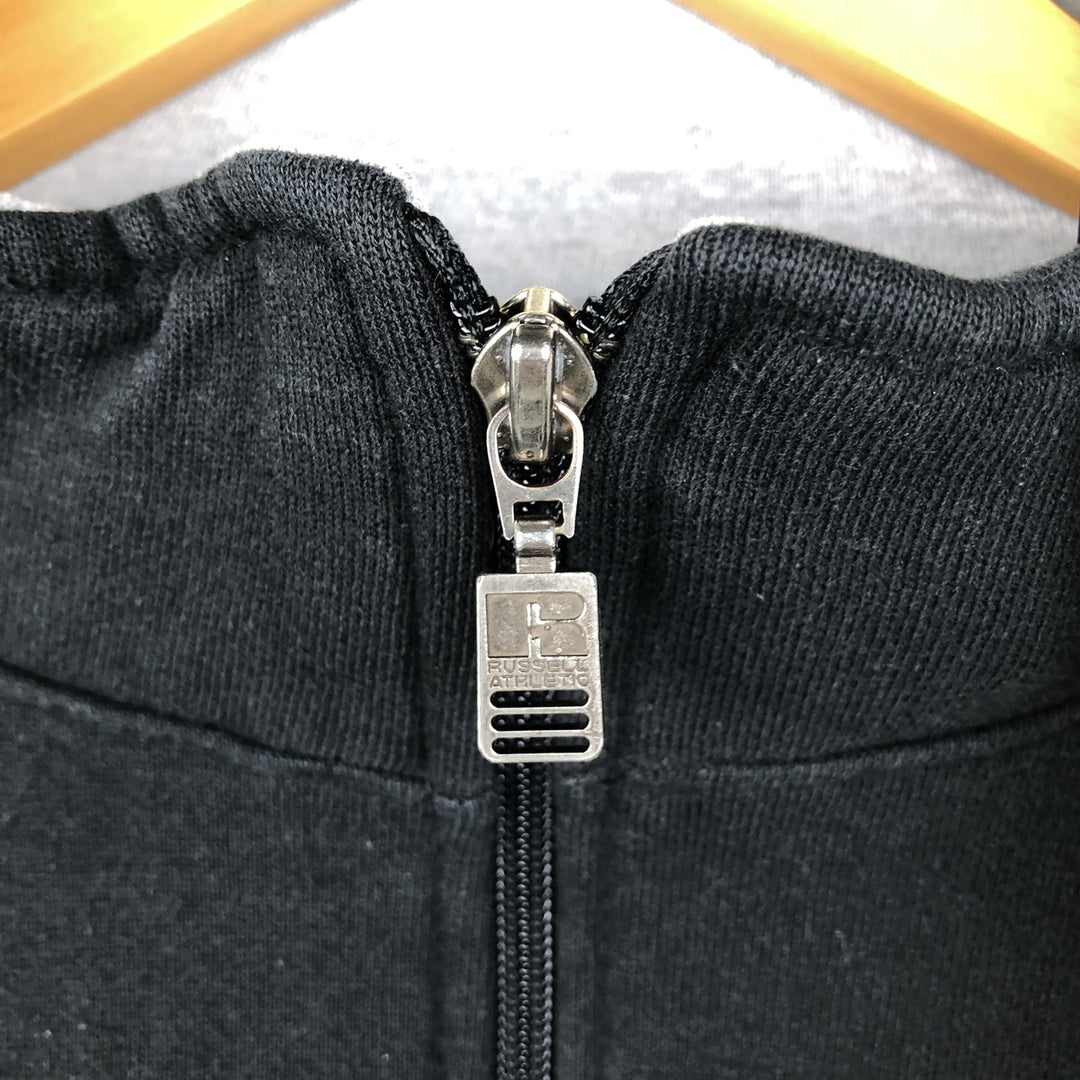 90s-00'S Russell Full-Zip Sweatshirt, Men's Size L (Equivalent), Vintage cotton black type Vintage Second Hand