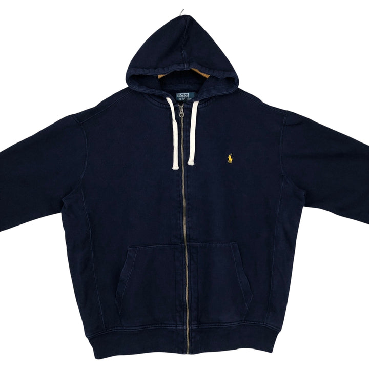 Ralph Lauren POLO by Ralph Lauren Sweat Full Zip Hoodie Men's XXL cotton navy blue type Vintage Second Hand