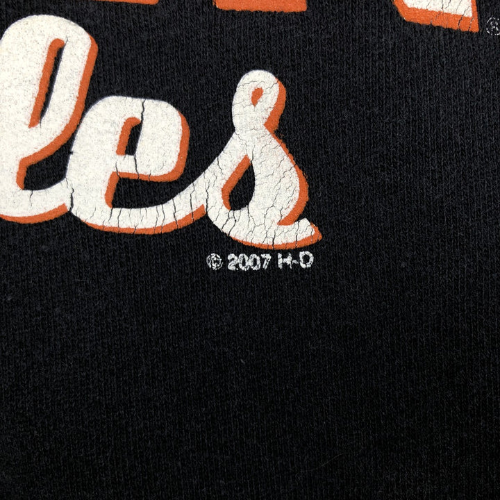 Harley-Davidson Fire Pattern Full-Zip Sweatshirt (Men's Size L) cotton black type Vintage Second Hand
