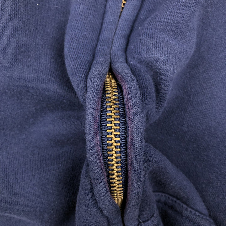 Carhartt Sweat Full Zip Hoodie Men's XL cotton navy blue type Vintage Second Hand
