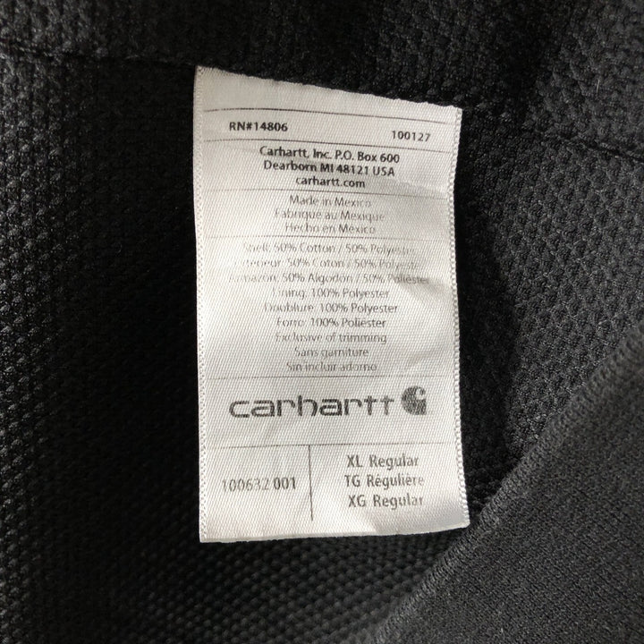 Carhartt RAIN DEFENDER Sweat Full Zip Hoodie Men's XL cotton black type Vintage Second Hand