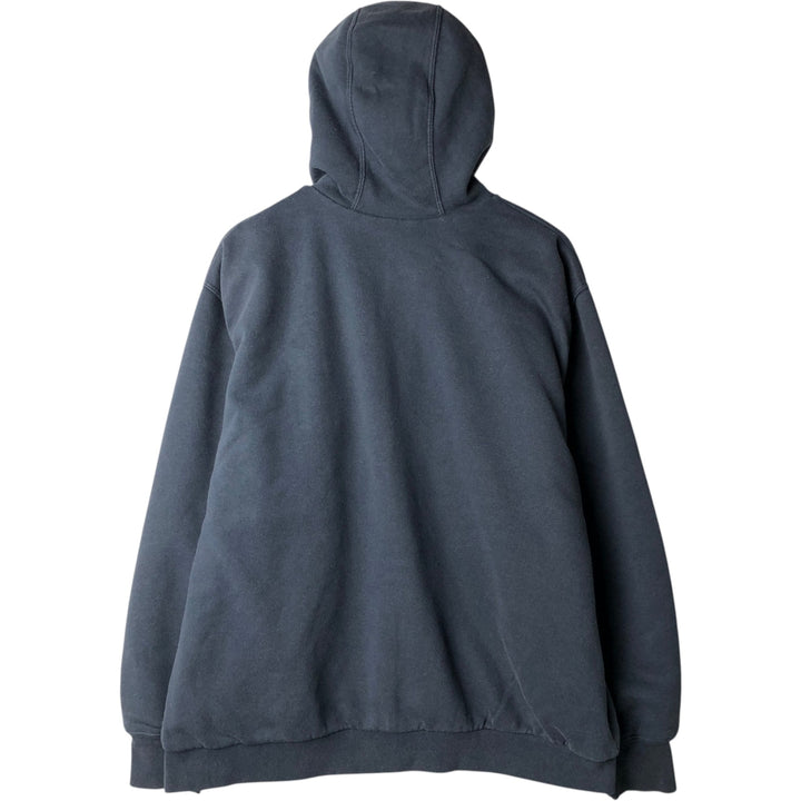 Carhartt Loose Fit Sweat Full Zip Hoodie, Men's L size cotton navy blue type Vintage Second Hand