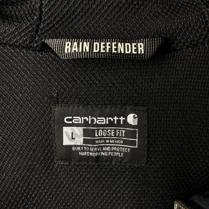 Carhartt Loose Fit Sweat Full Zip Hoodie, Men's L size cotton navy blue type Vintage Second Hand