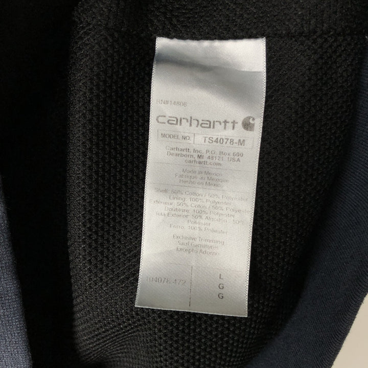 Carhartt Loose Fit Sweat Full Zip Hoodie, Men's L size cotton navy blue type Vintage Second Hand