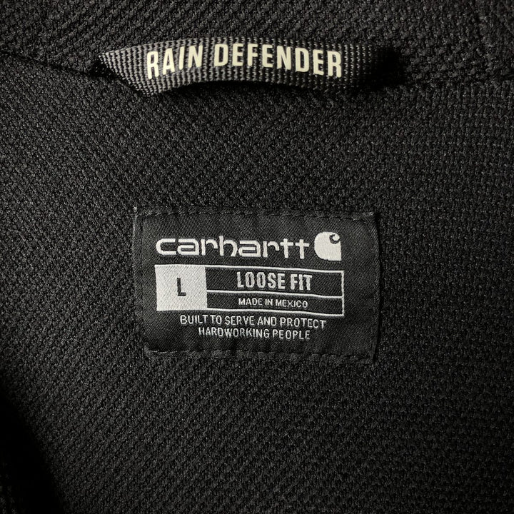 Carhartt Loose Fit Sweat Full Zip Hoodie, Men's L size cotton black type Vintage Second Hand