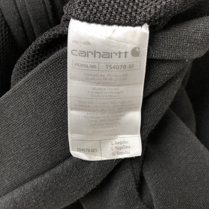 Carhartt Loose Fit Sweat Full Zip Hoodie, Men's L size cotton black type Vintage Second Hand