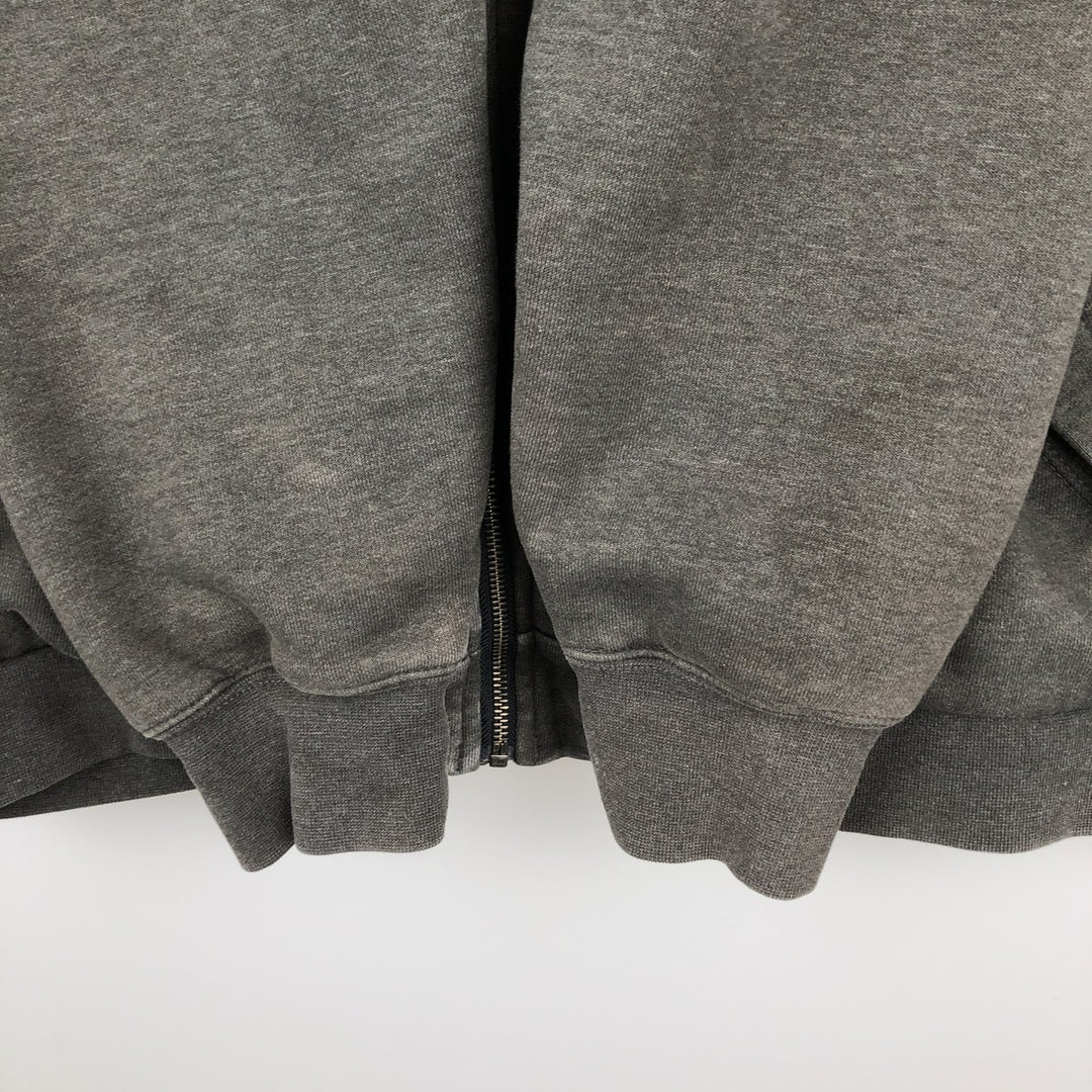 Carhartt Loose Fit RAIN DEFENDER ASB Advertising Full-Zip Sweatshirt Hoodie (Men's Size L equivalent) unclear Charcoal Vintage Second Hand