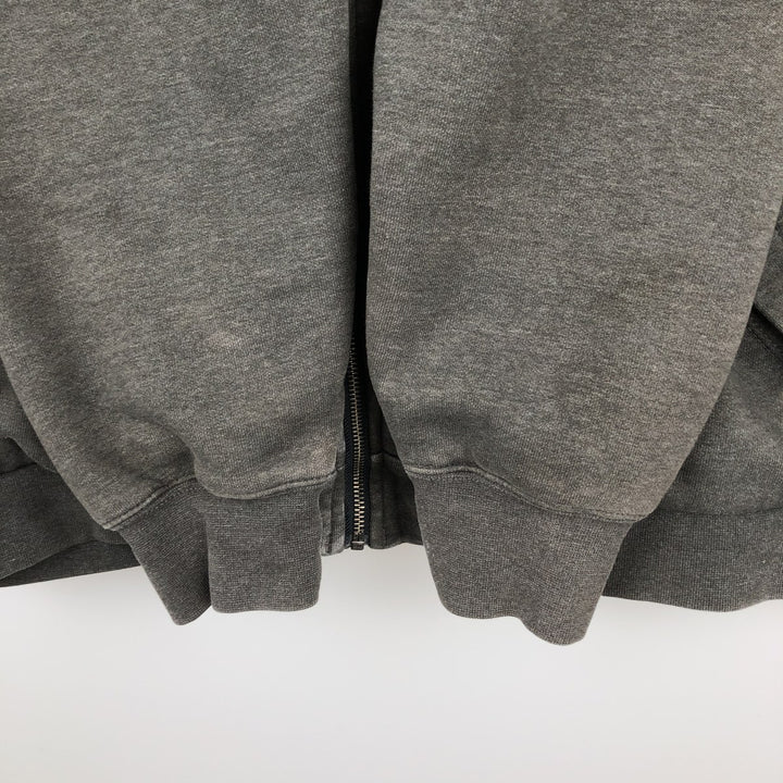 Carhartt Loose Fit RAIN DEFENDER ASB Advertising Full-Zip Sweatshirt Hoodie (Men's Size L equivalent) unclear Charcoal Vintage Second Hand