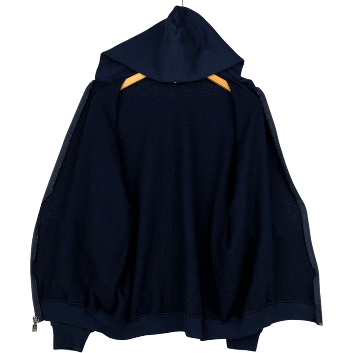 Vintage 90'S Russell Athletic full-zip sweatshirt, size L, men's cotton navy blue type Vintage Second Hand
