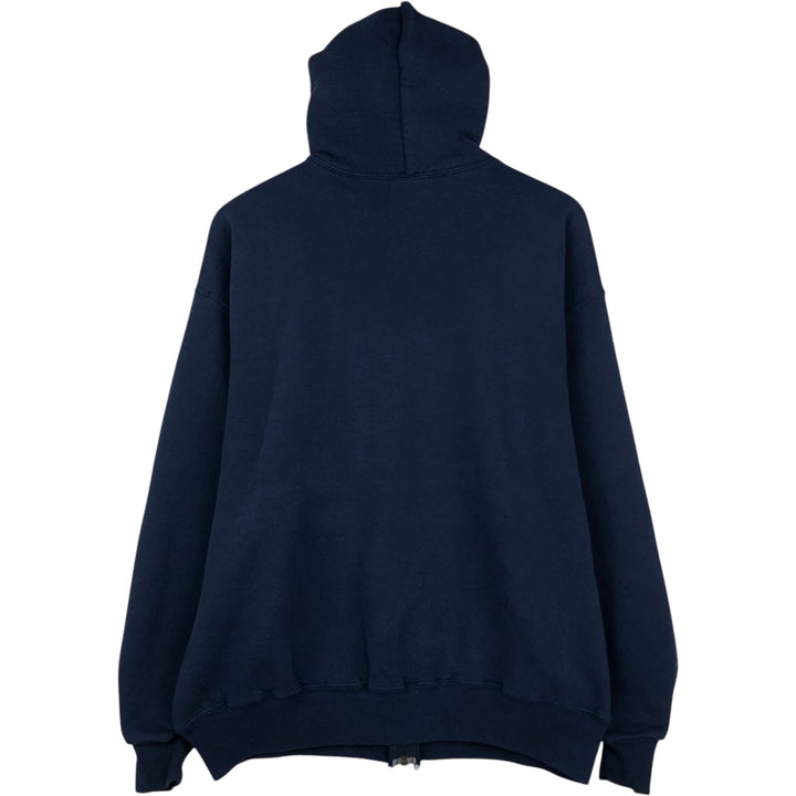Vintage 90'S Russell Athletic full-zip sweatshirt, size L, men's unclear navy blue type Vintage Second Hand