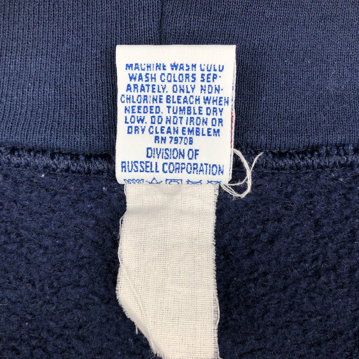 Vintage 90'S Russell Athletic full-zip sweatshirt, size L, men's unclear navy blue type Vintage Second Hand