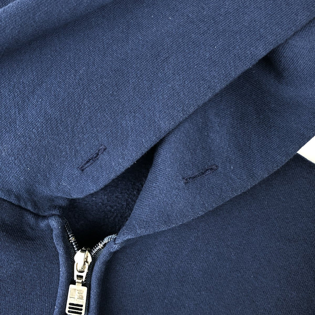 Vintage 90'S Russell Athletic full-zip sweatshirt, size XL, men's cotton navy blue type Vintage Second Hand