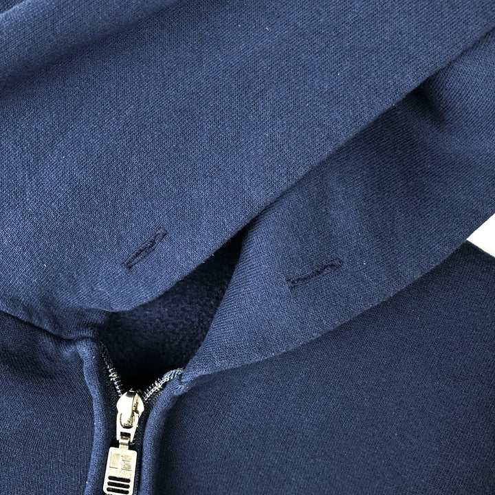Vintage 90'S Russell Athletic full-zip sweatshirt, size XL, men's cotton navy blue type Vintage Second Hand