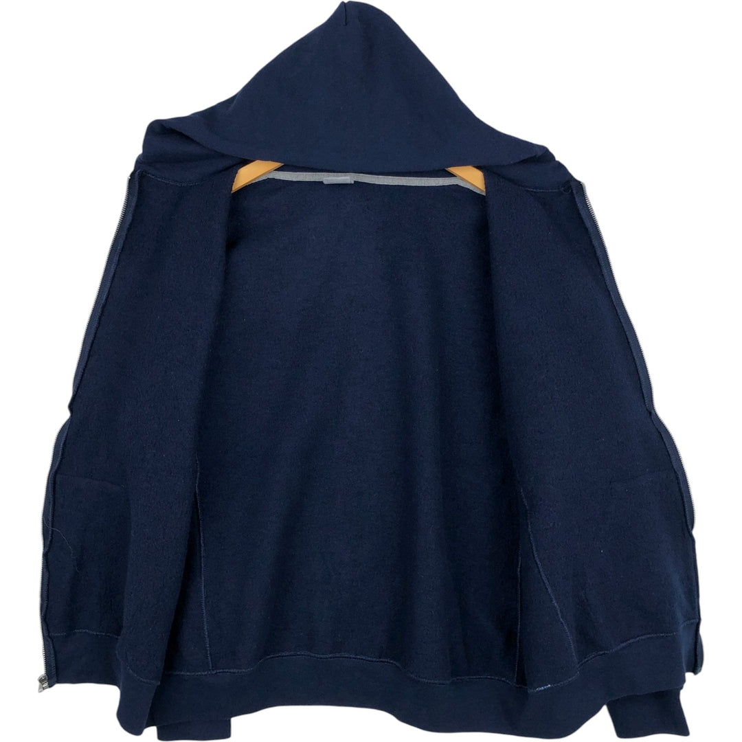 2000'S ~ Russell ATHLETIC Sweatshirt Full Zip Hoodie Men's XL cotton navy blue type Vintage Second Hand