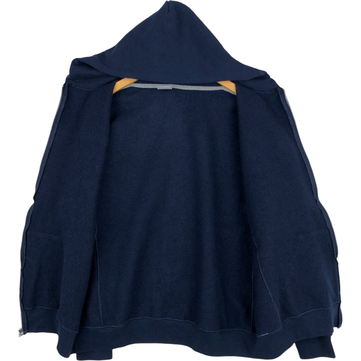 2000'S ~ Russell ATHLETIC Sweatshirt Full Zip Hoodie Men's XL cotton navy blue type Vintage Second Hand