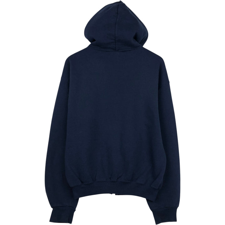 80s-90'S Russell Athletic Full-Zip Sweatshirt Hoodie, Men's Size M (approx.), Vintage cotton navy blue type Vintage Second Hand