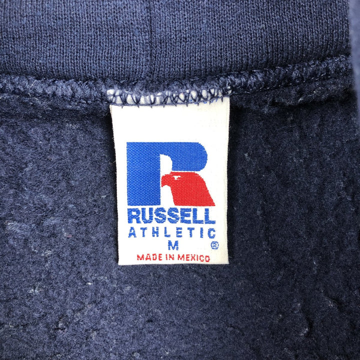 80s-90'S Russell Athletic Full-Zip Sweatshirt Hoodie, Men's Size M (approx.), Vintage cotton navy blue type Vintage Second Hand