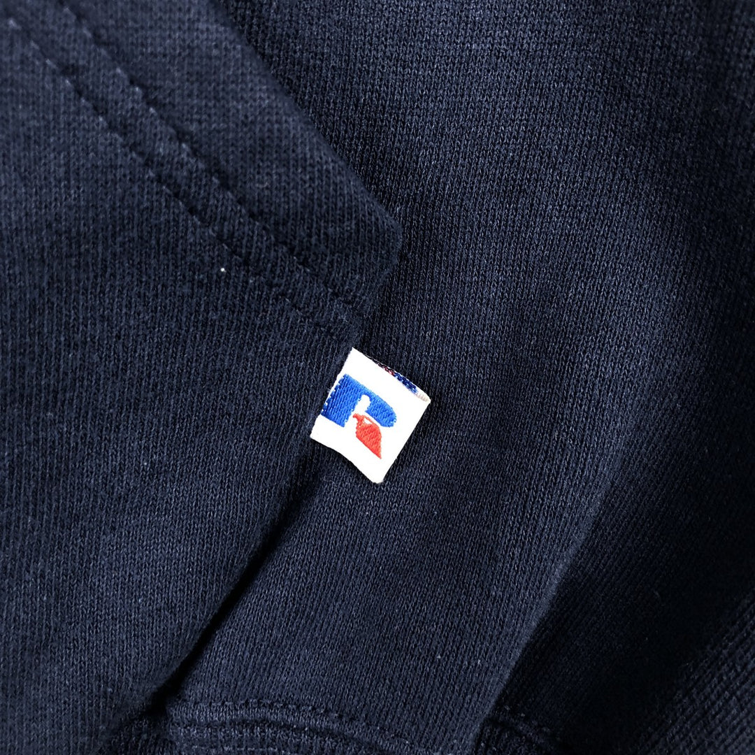 80s-90'S Russell Athletic Full-Zip Sweatshirt Hoodie, Men's Size M (approx.), Vintage cotton navy blue type Vintage Second Hand