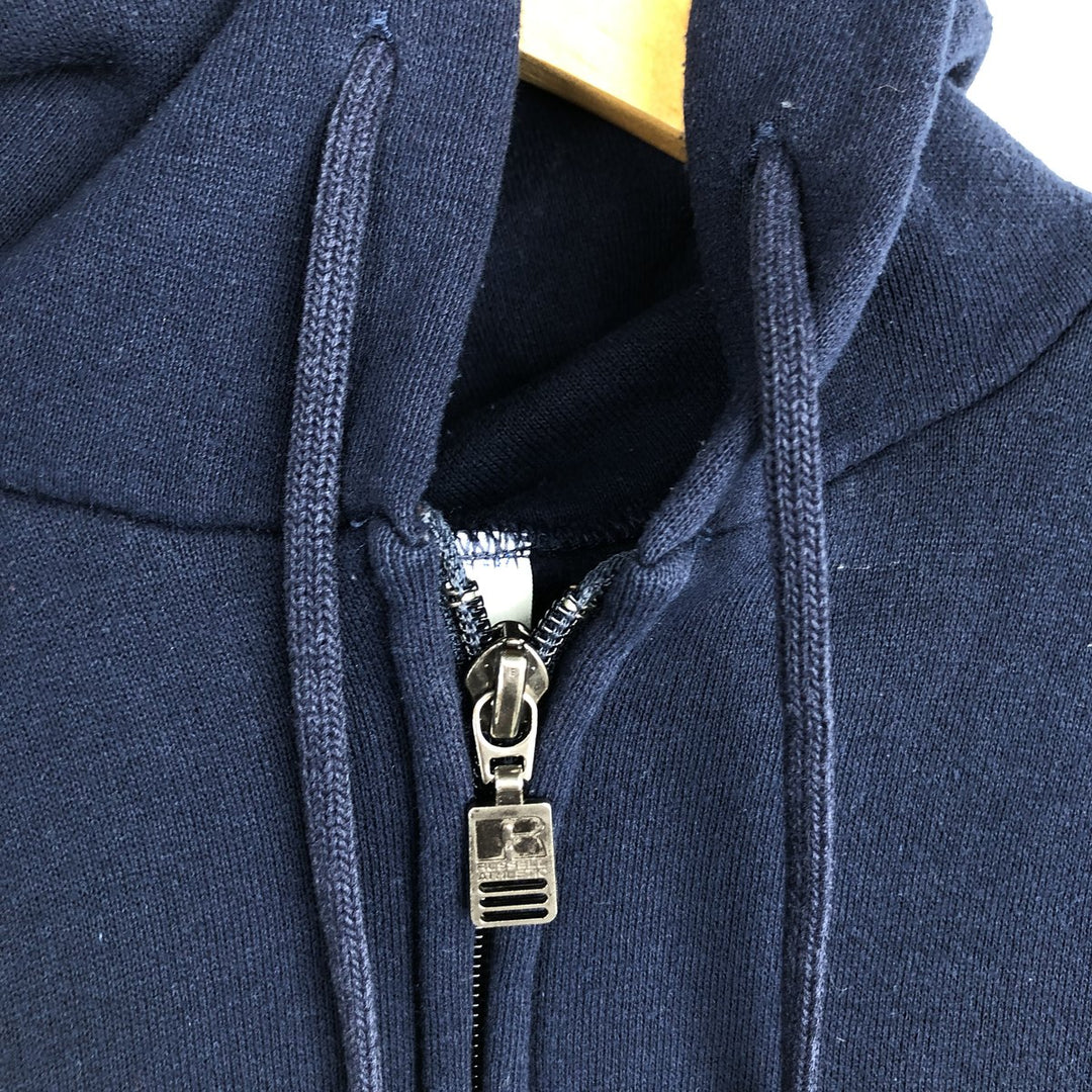 80s-90'S Russell Athletic Full-Zip Sweatshirt Hoodie, Men's Size M (approx.), Vintage cotton navy blue type Vintage Second Hand