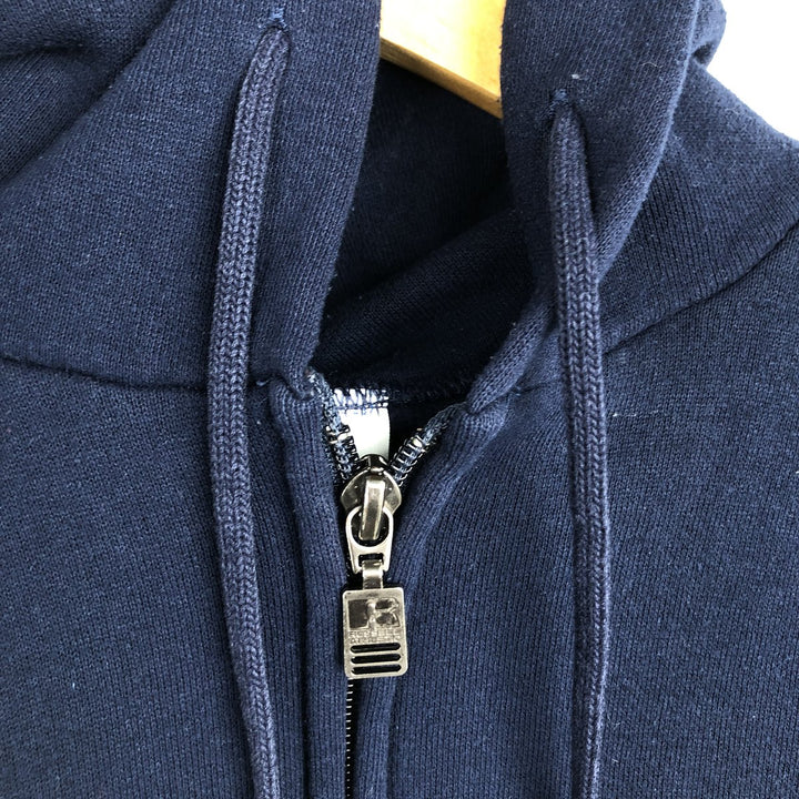 80s-90'S Russell Athletic Full-Zip Sweatshirt Hoodie, Men's Size M (approx.), Vintage cotton navy blue type Vintage Second Hand