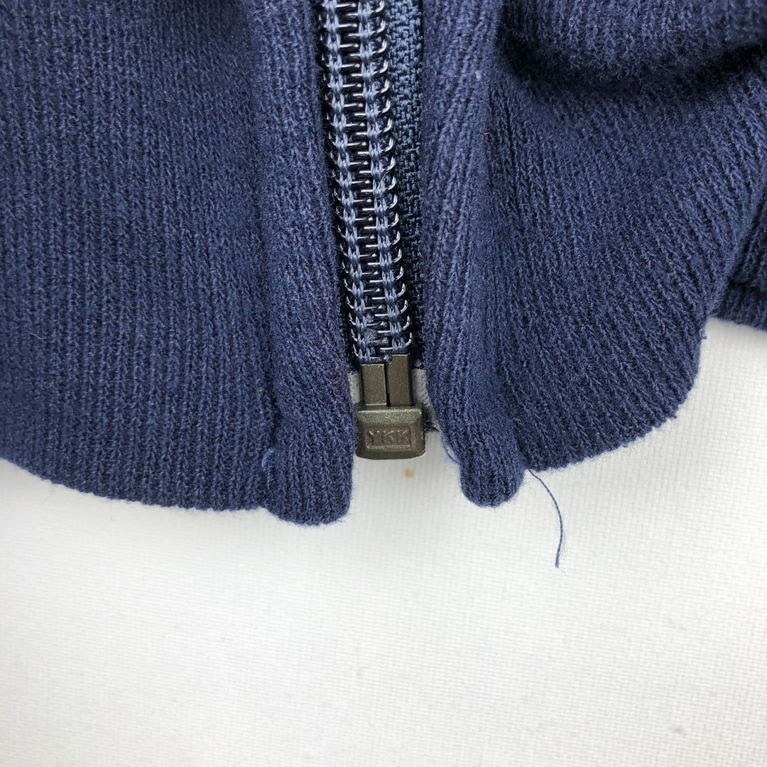 80s-90'S Russell Athletic Full-Zip Sweatshirt Hoodie, Men's Size M (approx.), Vintage cotton navy blue type Vintage Second Hand