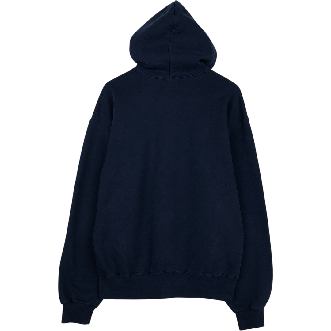 Vintage 90'S Russell Athletic full-zip sweatshirt, size L, men's cotton navy blue type Vintage Second Hand