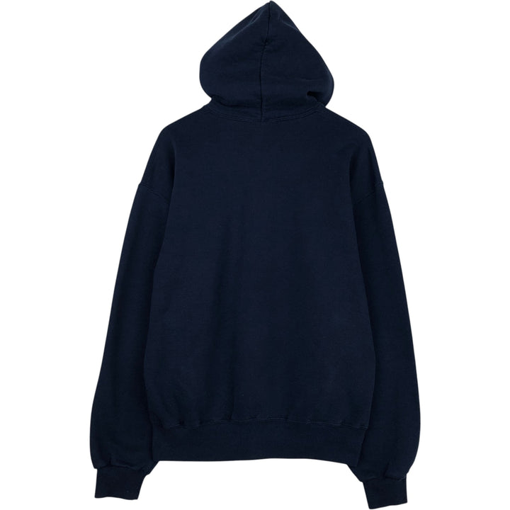 Vintage 90'S Russell Athletic full-zip sweatshirt, size L, men's cotton navy blue type Vintage Second Hand