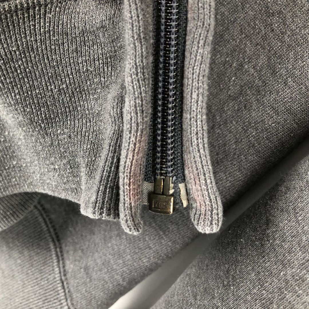 80s-90'S Russell Athletic full-zip sweatshirt hoodie, men's size L equivalent, vintage. cotton gray type Vintage Second Hand