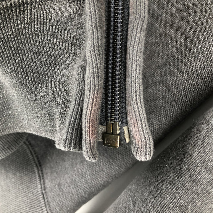 80s-90'S Russell Athletic full-zip sweatshirt hoodie, men's size L equivalent, vintage. cotton gray type Vintage Second Hand