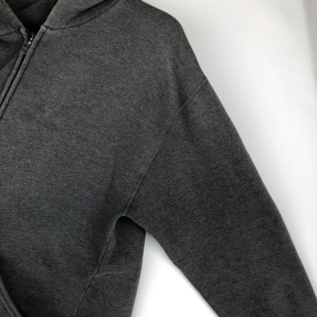 80s-90'S Russell Athletic full-zip sweatshirt hoodie, men's size L equivalent, vintage. cotton gray type Vintage Second Hand