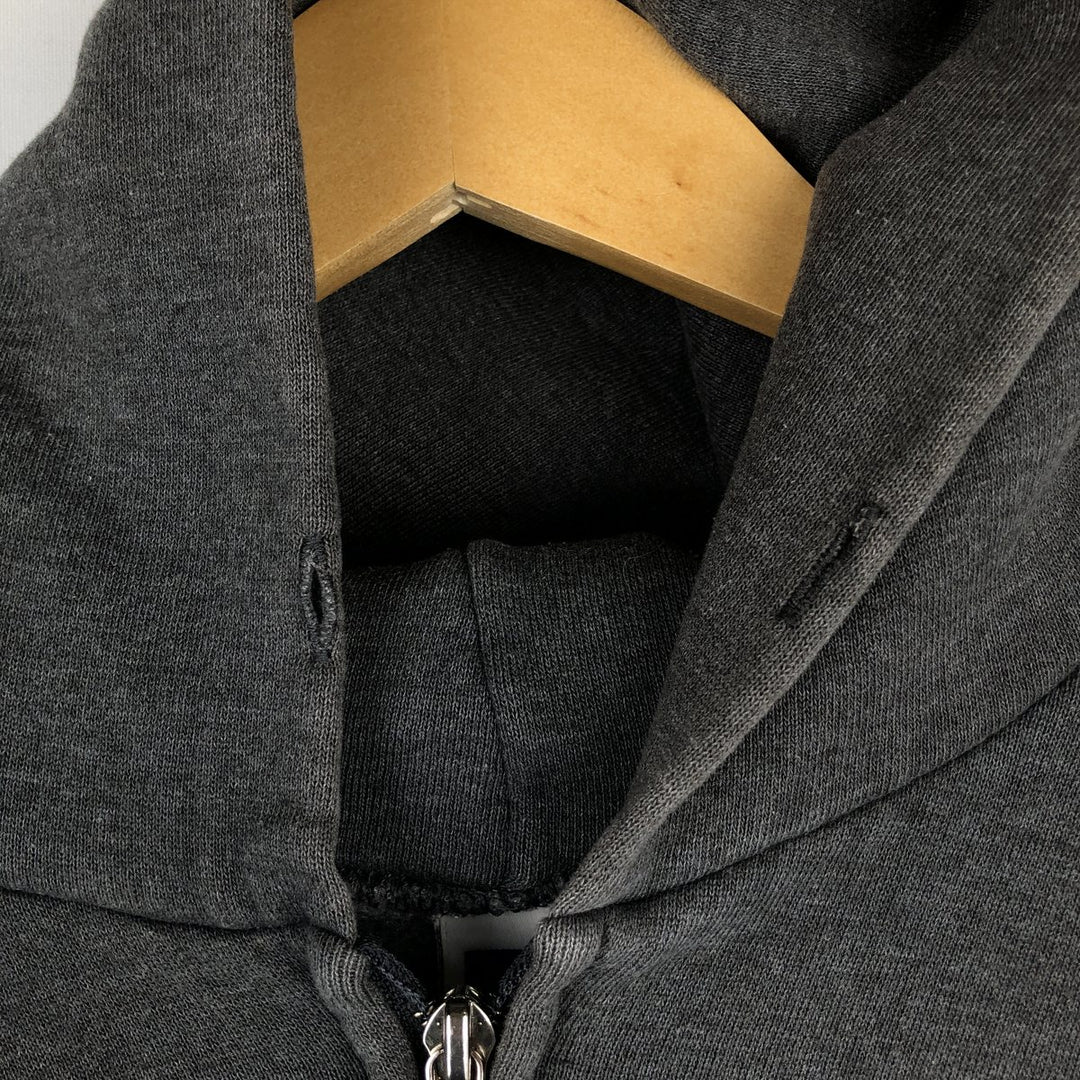 80s-90'S Russell Athletic full-zip sweatshirt hoodie, men's size L equivalent, vintage. cotton gray type Vintage Second Hand